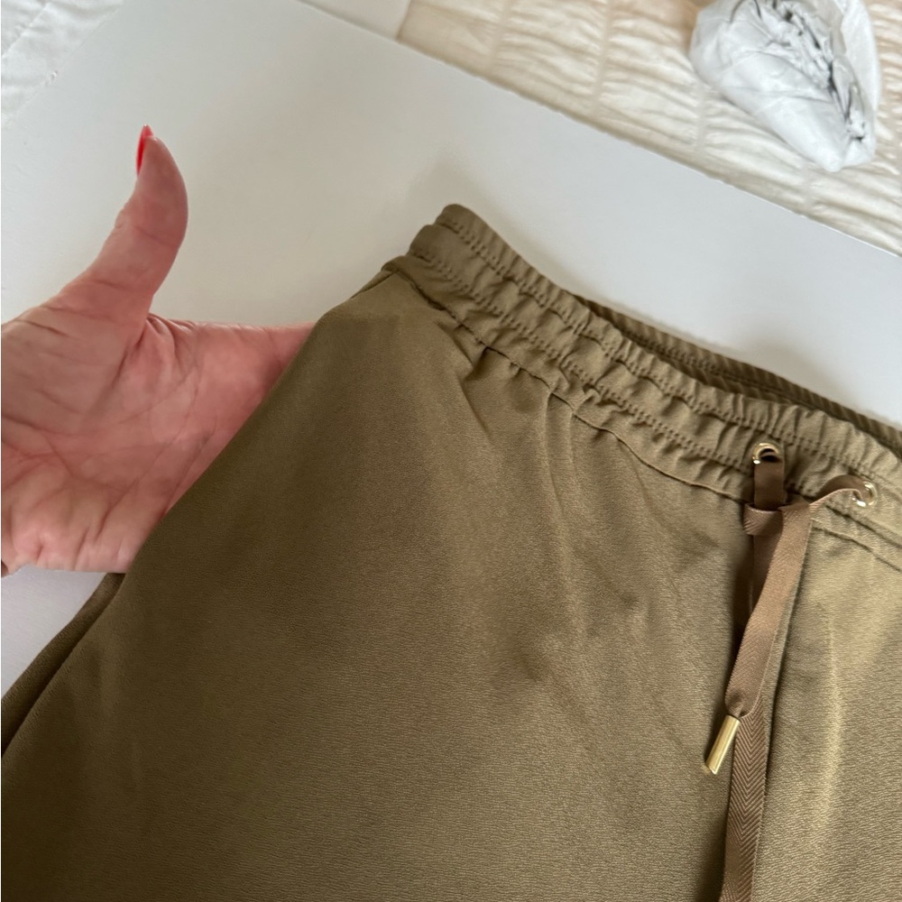 JOIE Army green Knit Elastic Waist w/ Drawstring Pants, S/P - Picture 3 of 4